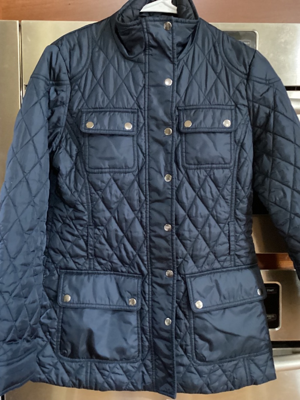 Banana Republic Navy Quilted Jacket